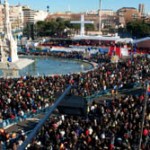 Cientos de navarros acuden a la misa de las familias en Madrid