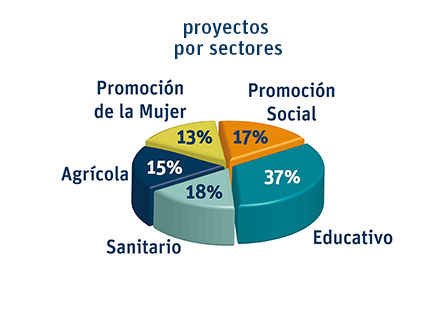 Memoria 2013_Proyectos por sectores_Manos Unidas